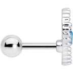 16G 1/4 Aqua Gem Alien Cartilage Tragus