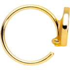 20G 5/16 Gold Tone Rainbow Grapefruit Nose Hoop