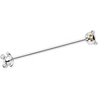 14G Yellow Gem Teddy Bear Industrial Barbell 38mm
