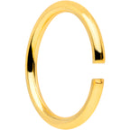 18G 5/16 Gold Tone Anodized Seamless Circular Ring Set of 12