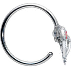 20G 5/16 Open Heart Rose Valentines Day Nose Hoop