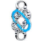 16G 5/16 Celtic Knot Blue Labret Monroe Tragus