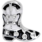 16G 1/4 Western Cowboy Boot Cartilage Tragus Earring
