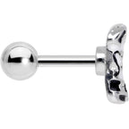 16G 1/4 Western Cowboy Boot Cartilage Tragus Earring