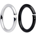 16G 5/16 Steel Black Anodized Seamless Cartilage Ring Set of 12