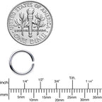 16G 5/16 Steel Black Anodized Seamless Cartilage Ring Set of 12