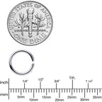 16G 5/16 Steel Blue Anodized Seamless Cartilage Ring Set of 12