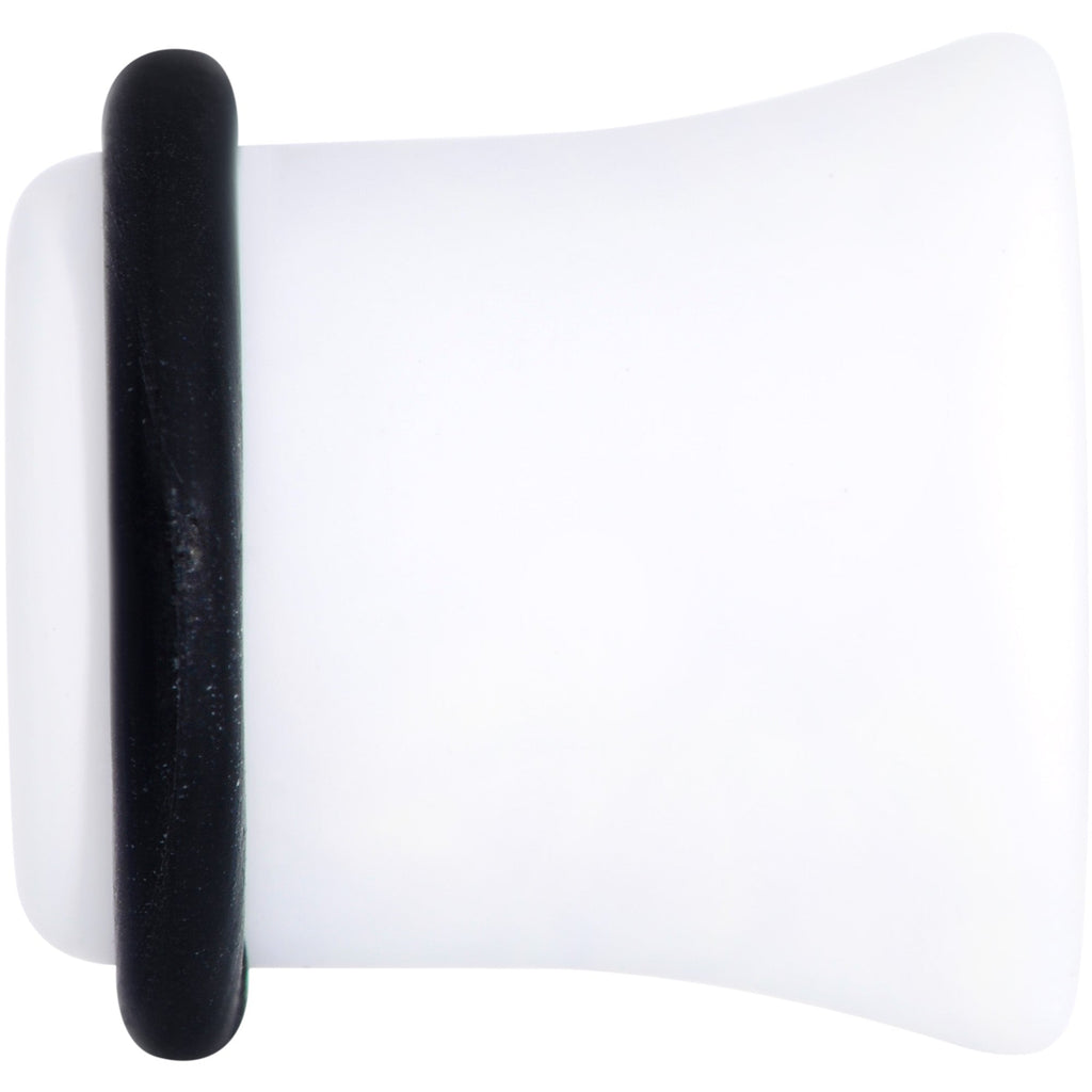 Wonderful White Matte Acrylic Single Flare Plug Set