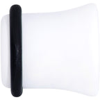 Wonderful White Matte Acrylic Single Flare Plug Set