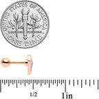 16G 1/4 Rose Gold Tone Geologist Prize Cartilage Tragus