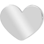 16G 5/16 Heart Grade 23 Titanium Internal Thread Labret Tragus
