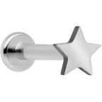 16G 5/16 Star Grade 23 Titanium Internal Thread Labret Tragus