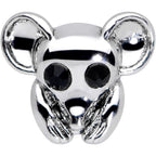 20G 5/16 Black Gem Mysterious Mouse Nose Hoop