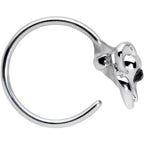 20G 5/16 Black Gem Mysterious Mouse Nose Hoop