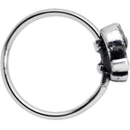 20G 5/16 Aqua Orb Curvy Elephant Nose Hoop