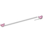 14G Pink CZ Gem Threadless Industrial Barbell 38mm