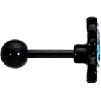 16G 1/4 Black Swimming Sloth Cartilage Tragus Earring