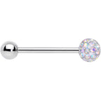 Aurora Gem Disco Ball Internally Threaded Barbell Tongue Ring