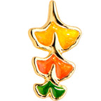 16G 1/4 Gold Tone Autumn Leaves Fall Cartilage Tragus