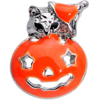 16G 1/4 Cat Pumpkin Halloween Cartilage Tragus