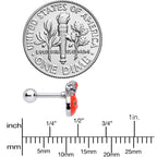 16G 1/4 Cat Pumpkin Halloween Cartilage Tragus