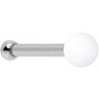 20G 1/4 White Matte 2mm Nose Bone