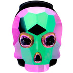 Aurora Gem Black Sugar Skull Barbell Tongue Ring
