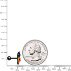 16G 1/4 Black Cat Pumpkin Halloween Cartilage Tragus