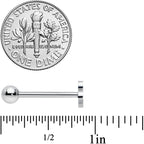 Biohazard Symbol Barbell Tongue Ring