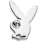 16G 1/4 Licensed Playboy Clear CZ Gem Internally Threaded Labret