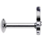 16G 1/4 Licensed Playboy Clear CZ Gem Internally Threaded Labret