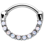 16G 5/16 Aurora Gem Paved Cartilage Clicker
