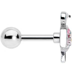 16G 1/4 Pink Gem Funky Flamingo Cartilage Tragus Earring