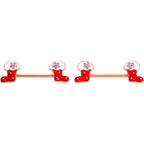 14G 9/16 Rose Gold Tone Stocking Christmas Nipple Ring Set