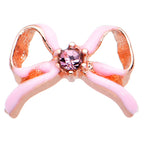20G 1/4 Pink Gem Pink Pretty Bow Nose Bone