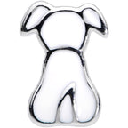 16G 1/4 White Sitting Dog Cartilage Tragus Earring