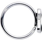 18G 3/8 Black Sitting Dog Nose Hoop