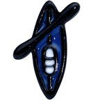 18G 3/8 Black Blue Summer Kayak Boat Nose Hoop