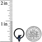 16G 3/8 Black Blue Summer Kayak Boat Hinged Segment Ring