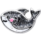 18G 3/8 Sweet Smiling Whale Nose Nose Hoop