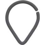 18G 3/8 Grey Matte Teardrop Cartilage Closure Ring