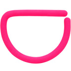 18G 3/8 Pink Matte D Shape Septum Ring