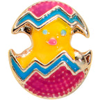 20G 1/4 Gold Tone Fancy Painted Easter Chick Nose Bone