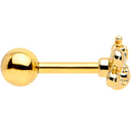 16G 1/4 Gold Tone Simply Stylish Bee Cartilage Tragus Earring