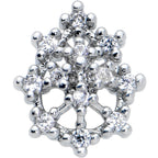 20G 5/16 Clear CZ Gem Constellation Nose Bone