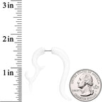 18G 1/4 White Tribal Style Cheater Hanger Plug Set