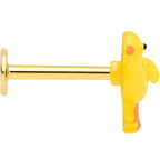16G 5/16 Gold Tone Yellow Easter Chick Labret Monroe Tragus