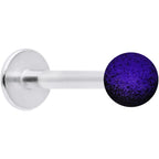 16G 5/16 Purple Black Ombre Soft Finish Labret Monroe Tragus