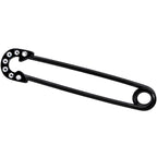 14G Clear Gem Black Punk Rock Safety Pin Industrial Barbell 38mm