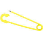 14G Yellow Matte Punk Rock Safety Pin Industrial Barbell 38mm